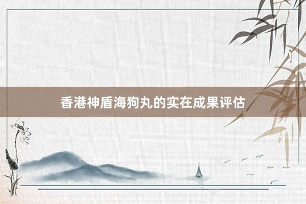 香港神盾海狗丸的实在成果评估