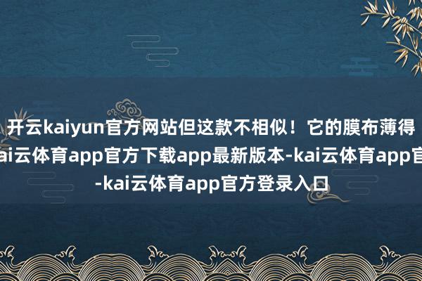 开云kaiyun官方网站但这款不相似！它的膜布薄得像嫩豆腐-kai云体育app官方下载app最新版本-kai云体育app官方登录入口